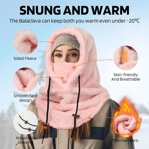 Balaclava, Winter Face Mask for Men Women Hat Neck, Windproof Fleece Ski Mask Warm Face Cover Scarf Sporty Street Fashion...